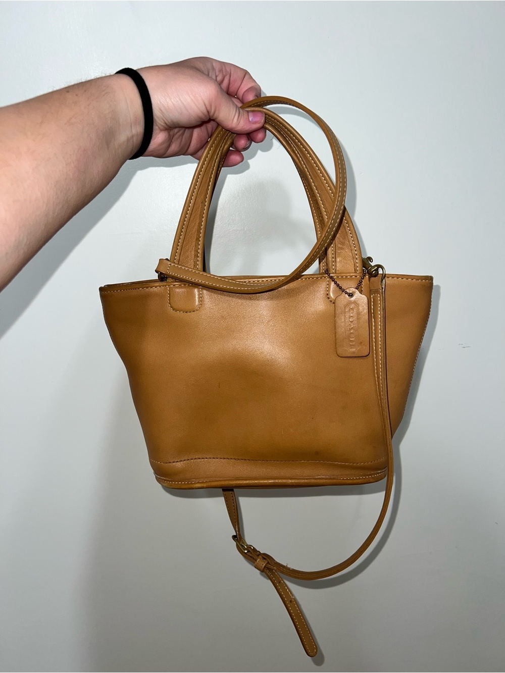 COACH Vintage Bleecker Small Basket Satchel / Mini Tote - Picture 6 of 6